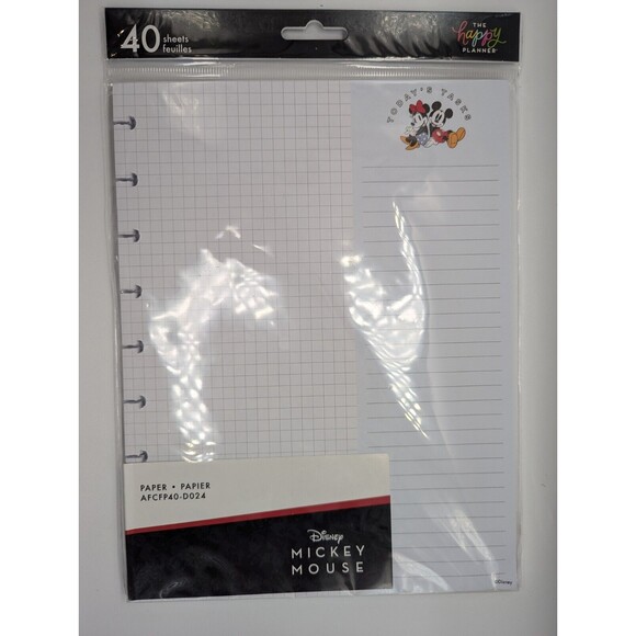 Happy Planner Disney Mickey and Minnie Trail Of Magic Classic Filler Paper - Picture 1 of 2